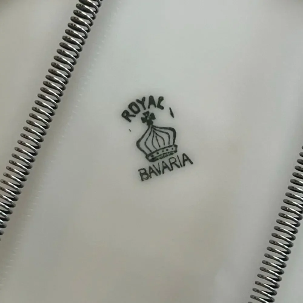 Vintage MCM Royal Bavaria Man in Moon Plate Porcelain Wall Hanging Cheese Quote